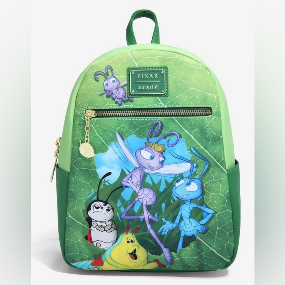 Loungefly Disney Pixar A Bug's Life Leaf Mini Backpack